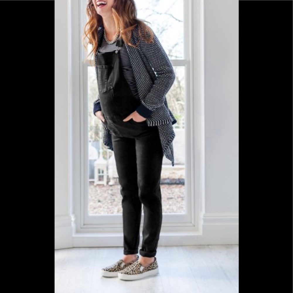 Topshop Maternity Overalls - Black Moto